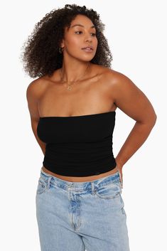 Elevate your warm-weather wardrobe with our Onyx Ribbed Tube Top. Featuring a sleeveless design, built-in bra with elastic at the top hem, and the SET logo on the left hem folder tab, this tube top is made from our ribbed modal fabric for a perfect blend of style and ease. Low Rise Sweatpants, Ribbed Tube Top, Modal Fabric, Sweat Shorts, At The Top, New Set, Bike Shorts, Tube Top, Warm Weather