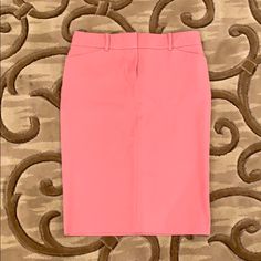 Brand New Pencil Skirt, Stretch Material. Spring Office Pencil Skirt With Pockets, Pink Pencil Skirt For Office, Pink Stretch Skirt For Work, Pink Skirt For Office Wear, Pink Lined Skirt For Office, Pink Skirt With Pockets For Work, Pink Pencil Skirt For Summer Workwear, Pink Stretch Skirt For Workwear, Pink Pencil Skirt For Work