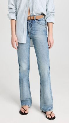 Nili Lotan Joan Jeans | Shopbop Jeans Fabric, Summer Jeans, Nili Lotan, Summer Pants, Mens Scarves, Suit Accessories, In Summer, Print Tops, Straight Jeans