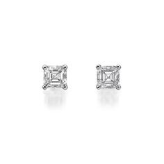 Enjoy a nice large look with this pair of asscher diamond stud earrings. The two center diamonds total 2.00 ct and are certified at F color and VS2 (eye clean) clarity enhanced. Colorless and eye clean. a great value combination! These round diamond studs will sparkle for a lifetime! The diamonds are set on 14k white gold setting. These asscher cut studs will sparkle for a lifetime! Asscher Diamond, Asscher Cut Diamond, Asscher Cut, Diamond Stud Earrings, Diamond Stud, Diamond Earrings Studs, Diamond Studs, Custom Engraving, Round Diamond