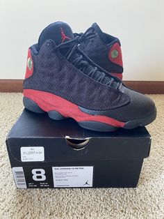 2013 Jordan 13 Retro Bred VNDS SIZE 8 in box Worn once, maybe twice and kept in immaculate condition. 100% wearable! Soles still firm, suede is still buttery soft, and hologram is not cloudy. Shoes come as pictured, please review and ask any questions. No returns. Air Jordans Retro 13, Jordan 13 Retro French Blue, Jordan 13 University Blue, Jordan 13 Black Flint, Jordan 13 Playoff, Air Jordan 13 Retro, Jordan 13 Retro, Jordan 13, Athletic Shoes