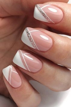 Nagellack Trends, French Manicure Nails, Wedding Nails Design, Bride Nails, White Nail, Manicures Designs