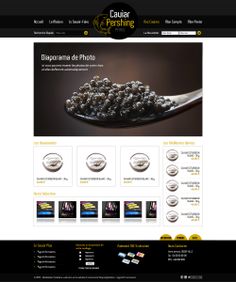 an image of a website page with food items on it