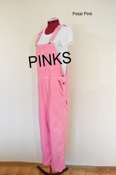 "PLEASE LOOK OVER THE DETAILS AND MEASUREMENTS LISTED BELOW BEFORE ORDERING! THANK YOU! Custom Dyed Bib Overalls. Rugged Blue Brand 100% Cotton Bib Overall Pants - Dyed per request of customer color. This listing is a custom request. You choose the size and color. I will acquire the Cotton Painters Bib to be dyed in the color of your choosing. The bib overalls will be a NEW pair of Painters Overalls with cotton straps. Please allow 1 week to complete the process. I have multiple sizes in stock a Painters Overalls, Overall Pants, Overalls Shorts, Clothing Wishlist, Bib Overalls, Short Waist, Overall Shorts, Pajama Pants, Overalls