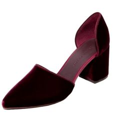 Jenni Kayne, Velvet D'orsay Block Heels, Burgundy, Size 6 (36 Eu). Guc- Good/Great Used Condition- Minor Small Marks On Velvet (Typical). Slight Wear On Toe, Bottom Sole. The Perfect Shoe For A Cute Everyday Look Or Even A Night Out To Dinner With Your Favorite Trousers Or Dress. As With All Things Jenni Kayne, Quiet Luxury For Sure! Burgundy Velvet Upper Leather + Rubber Soles Leather Insole Pointed Toe Approximate 2.75" Block Heel Please Note: Items Are Preloved Unless Otherwise Noted As New O Burgundy 4-inch Heels For Evening, Burgundy Block Heel Evening Shoes, Burgundy Block Heel Evening Heels, Elegant Burgundy Heels With Heel Strap, Burgundy Pointed Toe Heels With Wrapped Heel, Burgundy Heels With Wrapped Heel And Pointed Toe, Burgundy Low Heel Evening Heels, Burgundy Block Heel Heels For Formal Occasions, Burgundy Block Heel Formal Heels