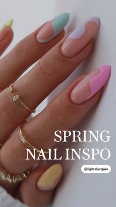 Do It Yourself Nails, Almond Nails Designs, Nails 2023, Summer Acrylic Nails, Minimalist Nails, Fire Nails, Pretty Acrylic Nails, Nail Arts