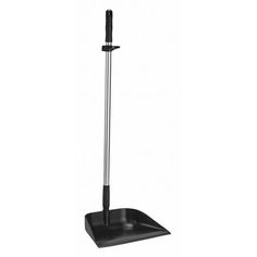 a black and silver metal shovel holder