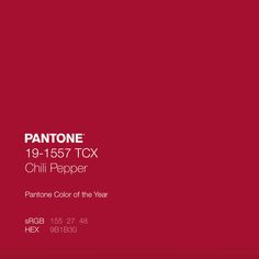 the pantone color of the year is red