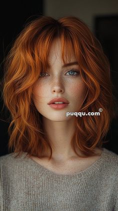 Rich and Radiant: Auburn Hair Color for Every Skin Tone - Puqqu Auburn Hair Color Pale Skin, Bangs Copper Hair, Red Hair Pixie, Roux Auburn, Redhead Hairstyles, Auburn Hair Color, Kerchief Hair, Creative Hair Color