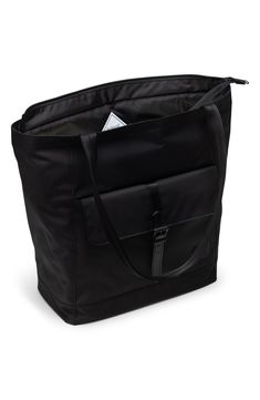 This sleek tote is made from durable canvas with a generous main compartment and pockets that make it ideal for a daily commute or campus life. Top zip closure Top carry handles Exterior flap pocket with buckle closure Interior wall and smartphone pockets Lined Recycled polyester Imported Rectangular Weekender Bag With Functional Pockets For Everyday Use, Casual Double Handle Bag With Functional Pockets, Urban Bags With Functional Pockets For Everyday, Urban Everyday Bags With Functional Pockets, Everyday Bags With Functional Pockets And Double Handle, Urban Everyday Bags With Pockets, Canvas Bag With Functional Pockets For Daily Use, Everyday Nylon Canvas Bag With Pockets, Everyday Tote Bag With Functional Pockets