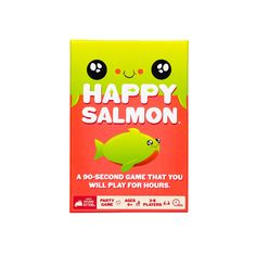 a card game that says happy salmon