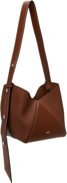 Pebble-grained and buffed calfskin shoulder bag in brown. · Pyramid studs at adjustable crossbody strap · Silver-tone logo stamp at face · Post-stud fastening at open throat · D-ring at interior · Calfskin suede lining · Logo-engraved silver-tone hardware · Contrast stitching in white · H7.5 x W10.5 x D7.5 Supplier color: Brown Brown Calf Leather Crossbody Shoulder Bag, Office Shoulder Bag With Pebbled Leather And Palladium Hardware, Office Shoulder Bag In Pebbled Leather With Palladium Hardware, Office Shoulder Bag With Palladium Hardware And Pebbled Leather, Brown Pebbled Leather Bags With Palladium Hardware, Calf Leather Crossbody Bag With Silver-tone Hardware, Calf Leather Crossbody Shoulder Bag With Silver-tone Hardware, Designer Pebbled Leather Shoulder Bag With Leather Lining, Designer Calf Leather Shoulder Bag With Leather Backing