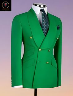 Men Suit Wedding Green color 2 Piece Suits Men Groom Wear Suit , double Breasted suit, Slim Fit Party Wear Suit For Men Engagement Suits Bespoke For Men Also Kindly Select The Size As per your Bare Chest Size And Waist. This Men Suits Green 2 Piece suit for Men Is Perfect For every one Who Loves formal Suits. This Designer Suit will be Handcrafted Specially For You only after You Place an Order. Fabric- Terry Rayon premium. Dry Clean Recommended Includes- Coat Pants, Note - These Men Suit / Jack Luxury Single-breasted Green Suits, Elegant Groom's Tuxedo, Elegant Groom's Tuxedo With Buttons, Luxury Wedding Tuxedo With Buttons, Double-breasted Suits For Wedding, Double-breasted Wedding Suits With Buttons, Green Luxury Blazer For Formal Occasions, Elegant Double-breasted Tuxedo For Groom, Elegant Double Breasted Suit For Grooms