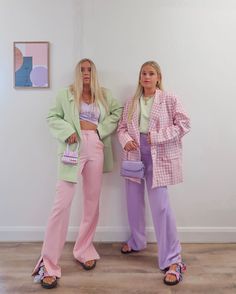 Mode Pastel, The Answer, Mode Purple, Spring Wardrobe Essentials, Color Combos Outfit, Pastel Fashion, Looks Party, Looks Street Style