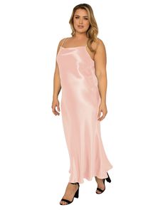 This refined and classy women's slip dress is designed with a cowl neck, adjustable straps and a fit that embraces your natural curves. Runs slightly large in the bust. Pair this plus-size slip dress with your favorite heels and accessories all springtime long. Standards & Practices Drea Cowlneck Satin Midi Slip Dress | Rose Pink | Dresses | Materials & Care Instructions: ['100% Polyester', 'Machine wash cold', 'Imported'] Dresses Materials, Midi Wedding Dress, Satin Texture, Midi Slip Dress, Maxi Slip Dress, Pink Midi Dress, Satin Slip Dress, Satin Slip, Classy Women