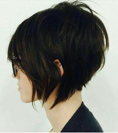 Curto 5 Stacked Haircuts, Short Shag Hairstyles, Super Short Hair, Shag Hairstyles, Hair Styles 2017, Short Bob Hairstyles, Hair Today, Great Hair, Pixie Haircut