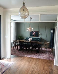 the dining room is clean and ready for us to eat dinner on it's own