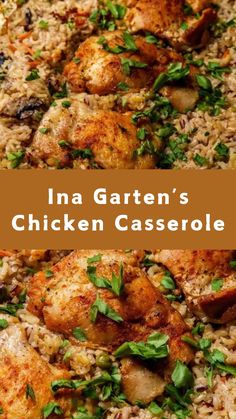 Ina Garten’s Chicken Casserole Chicken And Rice Broccoli Casserole, Chicken Breast Recipes Casserole, Chicken Breast Rice Recipes, Chicken Bake Casserole, Chicken Broccoli Casserole Healthy, Chicken Casseroles For Dinner, Healthy Chicken And Rice Casserole, Recipes Using Chicken Breast