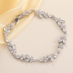 [US$ 15] Classic Oval Cubic Zirconia Tennis Bracelet  - JJ's House