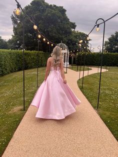 #prom #pink #dress #princess Pink Sweet Sixteen Dress, Prom Pink Dress, Baby Pink Prom Dress, Pink Dress Princess, Sweet Sixteen Dress, Prom Dress Aesthetic, Sweet Sixteen Dresses, Dresses Dance, Prom Inspo