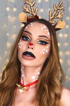 Christmas Makeup Looks Easy, Cute Christmas Makeup Looks, Christmas Lights Makeup, Sally Nightmare Before Christmas Makeup, The Nightmare Before Christmas Makeup, Cute Christmas Makeup, Easy Christmas Makeup Looks, Eye Makeup Christmas, Makeup Looks Christmas