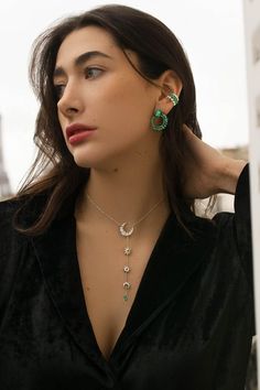 model wearing colette jewelry Jewelry Design