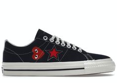 Converse Comme Des Garcons, Red Converse, Converse One Star, Comme Des Garcons Play, Hot Sneakers, Converse Sneakers, One Star, Adidas Yeezy, Jordan Retro