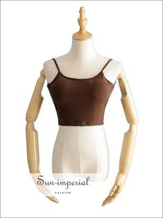 Sun-Imperial Material:COTTON Material:Spandex Item Type:Tops Tops Type:Camis Fabric Type:JERSEY sun-imperialJK1907163 Gender:WOMEN Decoration:NONE Style:Casual Pattern Type:Solid Clothing Length:Short See size chart : https://sun-imperial.com/pages/size-chartSizing advice :Most items run small ( discluding swimsuits and shoes) - If you are not sure which size will work best for you - You can email us via info.sunimperial@gmail.com and provide your bust ,waist ,hips measurements in cm + links of Padded Top, High Street Fashion, Solid Clothes, High Fashion Street Style, Street Fashion, Elegant Style, Cotton Spandex, Short Outfits, Cotton Material