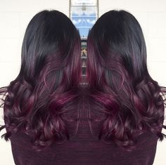 Cherry Bombré Is The Fall Hair Color Every Brunette Will Want to Try - SELF Cherry Bombre Hair, Elegant Brunette, Brunette Hairstyles, Ombre Hair Color, Fall Hair Color, Hairstyles Ideas, Hair Color Trends