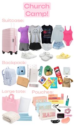 Mine! Camp Packing Ideas, School Trip Packing, Summer Camp Packing List, Summer Camp Packing, Camp Packing, Cheer Backpack, Road Trip Bag