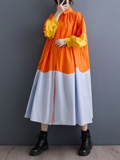 French Orange, Maxi Shirts, Dress Shirt Sleeves, Maxi Shirt Dress, Midi Shirt Dress, Versatile Dresses, Peter Pan Collar, Upcycle Clothes, Midi Dresses