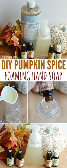 diy pumpkin spice foaming hand soap