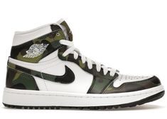 Jordan 1 High Golf Camo Jordan 1 Camo, Camo Sneakers, Shoes Sneakers Jordans, Camouflage Green, Jordan Sneakers, Hot Sneakers, Air Jordan 1 High, Jordan 1 High, Jordans For Men