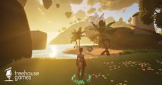 A New 16-player Survival Game Mixes Valheim, Terraria, and Minecraft Social Games, Terraria, Riot Games, Survival Games, Unreal Engine, Tropical Islands, Quality Time, Tree House, Terrarium