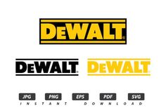 several different logos for dewt