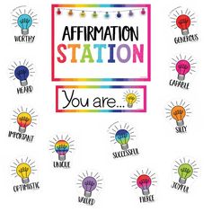 Affirmation Station Light Bulb Momenfs Classroom Decor by UPRINT Glow Classroom, Reading Is Thinking, Teacher Classroom Decor, Affirmation Station, Decor Makeover, Alphabet Line, Classroom Accessories, Birthday Bulletin Boards, Birthday Bulletin