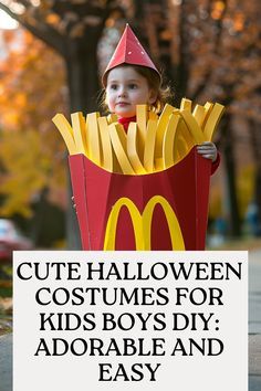 Paper Bag Costume For Kids, Hamburger Costume Diy, Chicken Nugget Costume Diy, Diy Super Hero Costumes For Kids, Toddler Halloween Costumes For Boys Diy, Diy Toddler Boy Costume, Toddler Diy Costume, Home Made Costumes For Kids