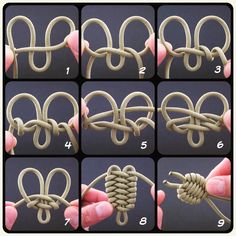 instructions to make an origami knot