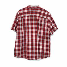 Get ready to turn heads with this vintage Carhartt shirt! With its bold red and white plaid design, this button-up shirt is perfect for adding a touch of 90s style to your wardrobe. Made from a comfortable cotton blend, this shirt is both stylish and practical. Whether you're dressing up or keeping it casual, this Carhartt shirt is a must-have for any fashion-forward man. Carhartt Shirt, Red And White Plaid, Carhartt Shirts, Vintage Trucker Hats, Vintage Carhartt, 90s Style, Plaid Design, White Plaid, Jean Shirts