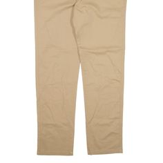 Item is in good used condition. >Size: W32 L30 >Waist Size: 32" >Inside Leg: 30" >Rise: 10" >Hem: 7" Beige Straight Pants For Workwear, Beige Straight Bottoms For Workwear, Beige Straight Leg Chino Pants, Beige Chino Cotton Twill Straight Pants, Beige Chino Cotton Twill Trousers, Ankle-length Chino Cotton Twill Bottoms With Pockets, Chino Cotton Twill Bottoms With Pockets, Ankle-length, Stretch Tapered-leg Chinos With Pockets, Chino Cotton Twill Bottoms With Five Pockets, Straight Leg