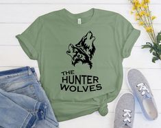 The Hunter wolves Tshirt Hunter Wolves Shirt wolf Tshirt | Etsy Wolf Tshirt, Wolf Shirt, Aztec Fashion, Wolf T Shirt, The Hunter, Summer Fashion Trends, Animal Tshirt, Streetwear Outfits, Animal Shirts