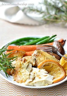 Citrus Rosemary Oven Roasted Chicken