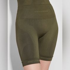 Stretch Nylon-Blend Jersey Sport Shorts. Jacquard Graphic Pattern Throughout. Jacquard Logo At Rib Knit Waistband Jacquard Logo At Elasticized Cuffs Supplier Color: Olive 50% Polyamide, 40% Polyester, 10% Elastane. Sku: 221937f541000 Gender: Womens Ssense - Brand New Engineered Knitwear, Green Biker Shorts, Recycled Yarn, Iconic Style, Green Energy, Graphic Patterns, Biker Shorts, Sport Shorts, Solar Panels