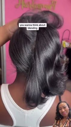 Hair Tip: How to wrap your hair the easy way😍⁣#shorts #linktohair #wigs ... How To Tie Up A Bob Short Hair, How To Wrap Short Hair, How To Do A Wrap Around Ponytail, Ways To Style Wigs, How To Wrap Wig At Night, Wrapping Hair At Night Black, How To Wrap Hair, African American Hair Care, Easy Updo