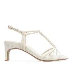 Adjustable ankle strap.;  65mm heel height.;  Leather upper, natural & synthetic rubber outsole, leather lining and a leather-lined B.plantfoam� footbed.;  Hardware: Gold.;