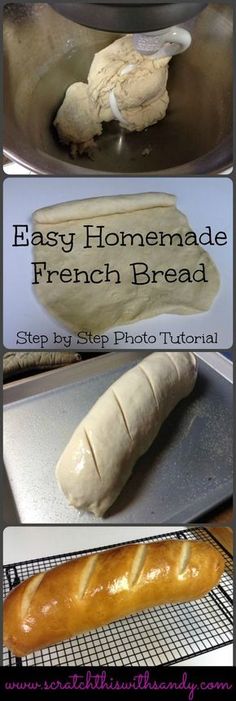 the steps to make homemade french bread