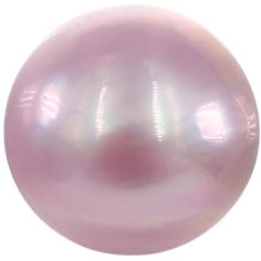 a pink pearl ornament on a white background