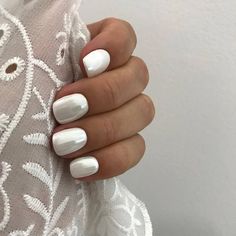 Pearl Nail Art, Nail Art Designs Summer, Short Nails Art, Pearl Nails, White Nail, Holographic Nails, Bridal Nails, Nail Art Summer