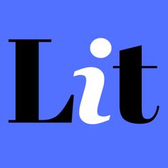 the word lite is shown in black and white on a blue background with an image of