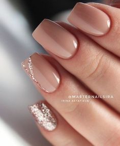 Paleo Potatoes, Gelový Lak, Nail Nude, Glitter Ideas, Potatoes Recipes, Gel Colors, Fingernail Designs, Matte Nail, Elegant Nail Designs